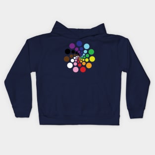 Rainbow dots Kids Hoodie